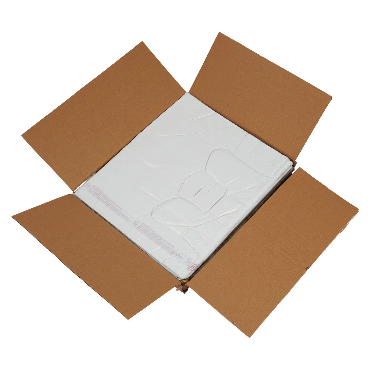 SSWBasics Large White Plastic T-Shirt Bags (Case of 500) - 18