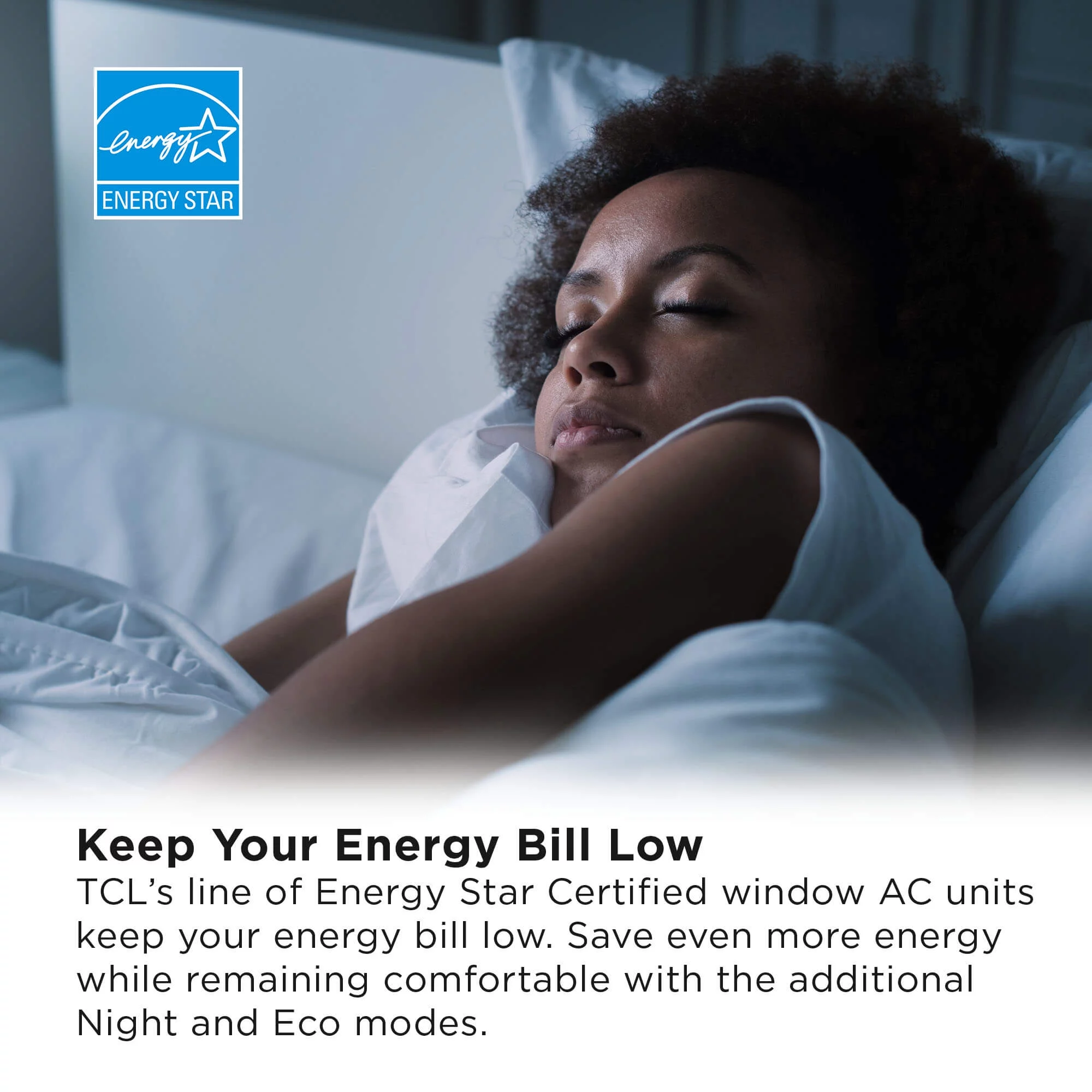 TCL Home 15,000 BTU 115-Volt Smart Window Air Conditioner with Remote, E-Star, White, 15W9E1-A