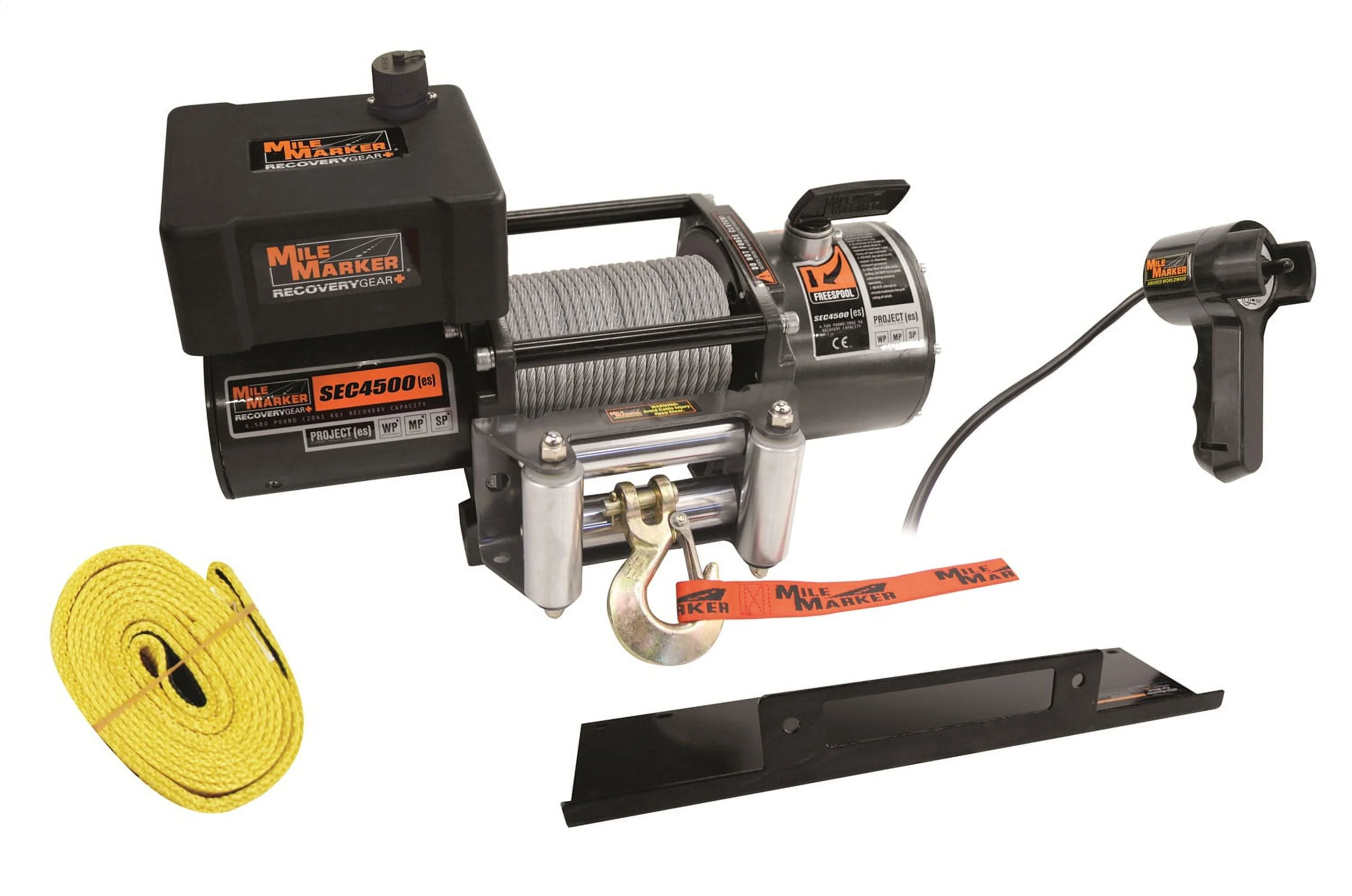 Mile Marker 76-50115BW 4500 Pound ATV/ UTV Winch