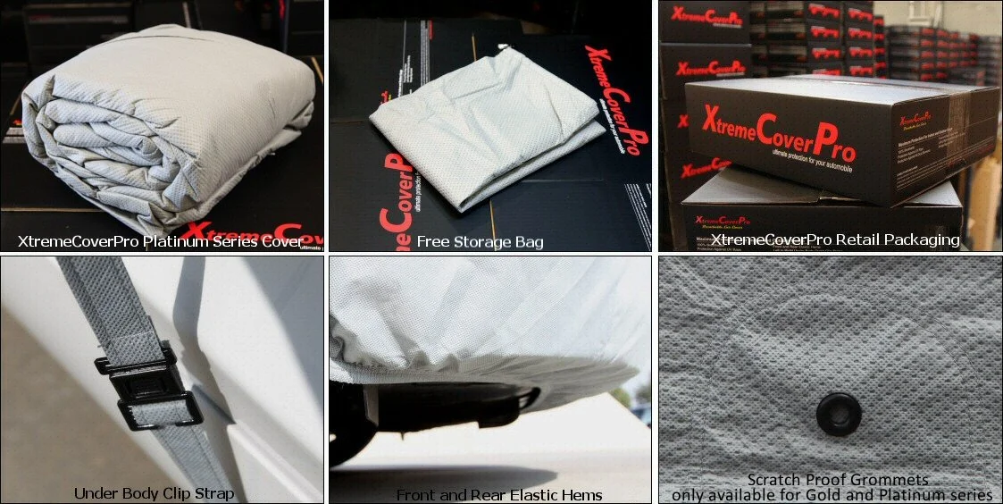 Car Cover fits 2002 2003 2004 2005 2006 2007 2008 2009 GMC Envoy SWB XCP XtremeCoverPro Waterproof Gold Series Grey