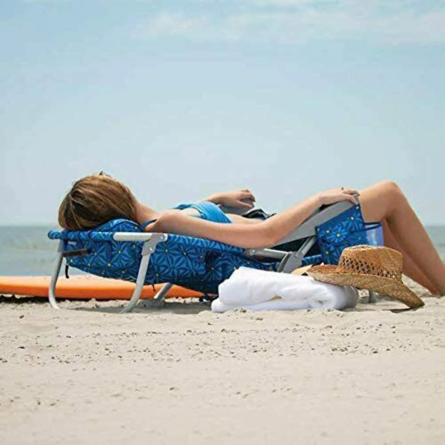 Tommy Bahama 5 Position Pineapple Print Beach Chair