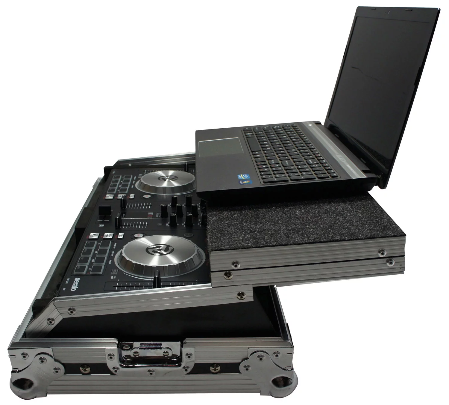 Harmony HCMIXTRACKPRO3LT Flight Glide Laptop Stand DJ Case Mixtrack Platinum