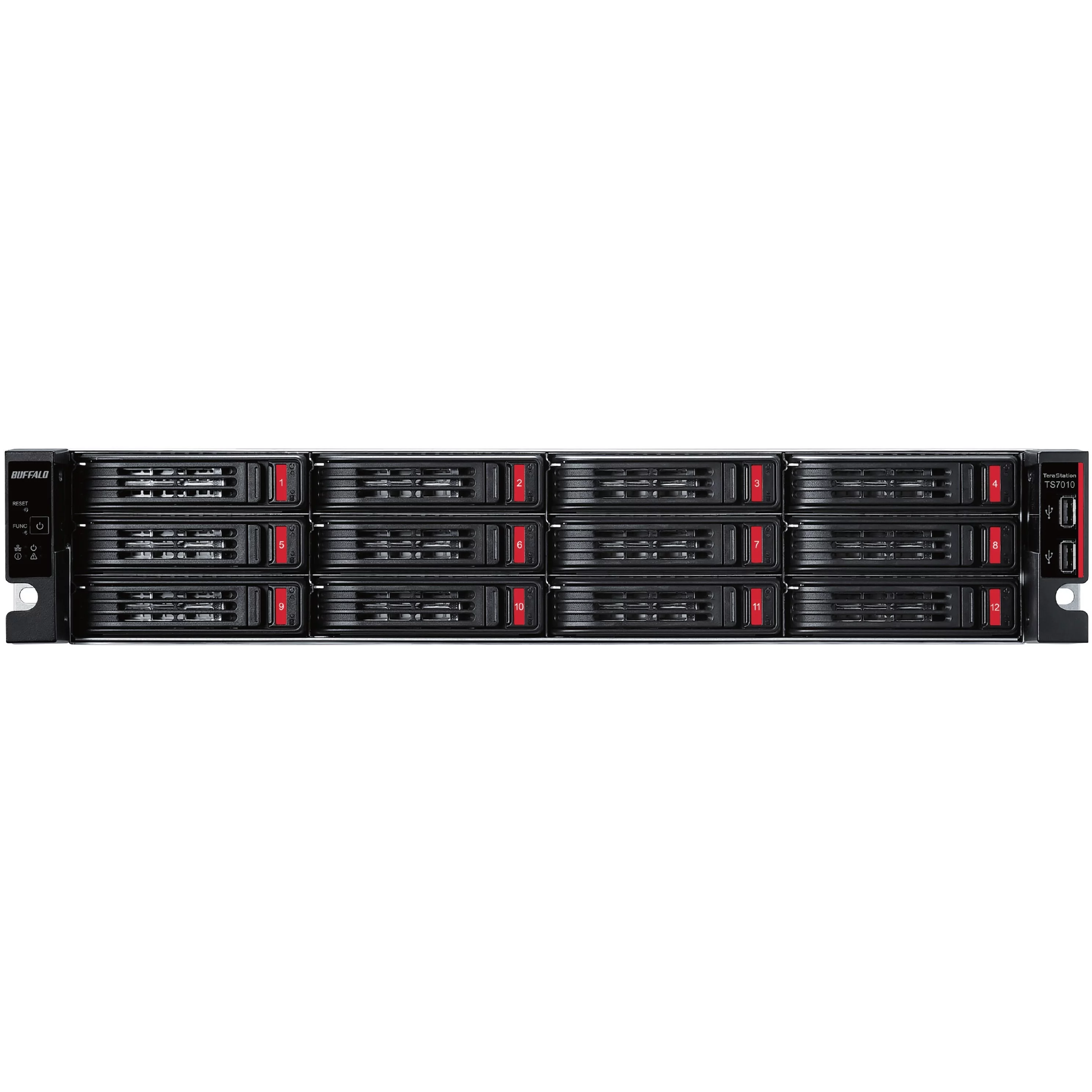 BUFFALO TeraStation 12-Bay 71210 192TB (12x16TB) High-Performance Rackmount NAS Hard Drives Included