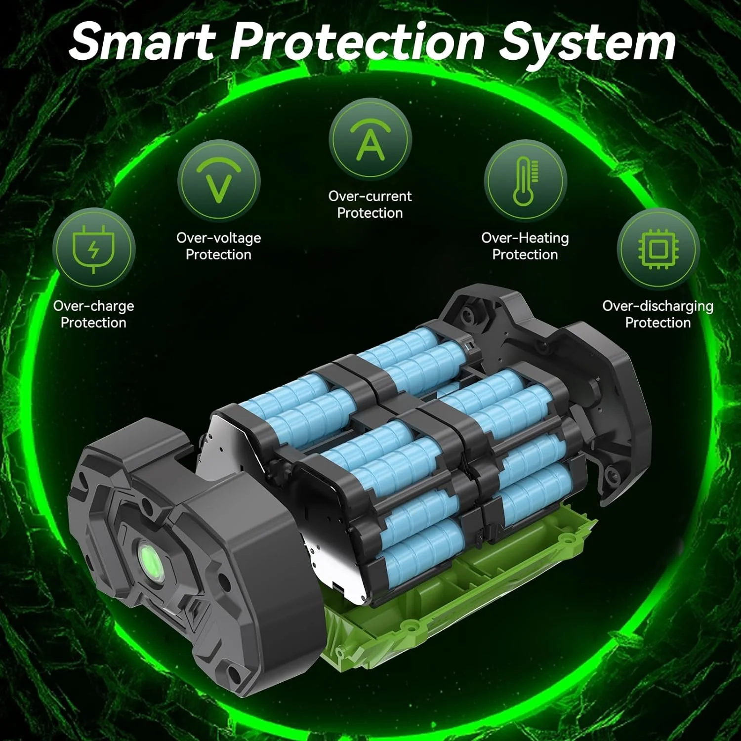 56V 5000mAh Battery Replacement for EGO 56v Battery 5.0Ah Compatible with EGO 56V All Power CS1604 CS1804 CS1403 HT2400 LB6504 LB5804 LB6500 LB4800 PH1400 Tool