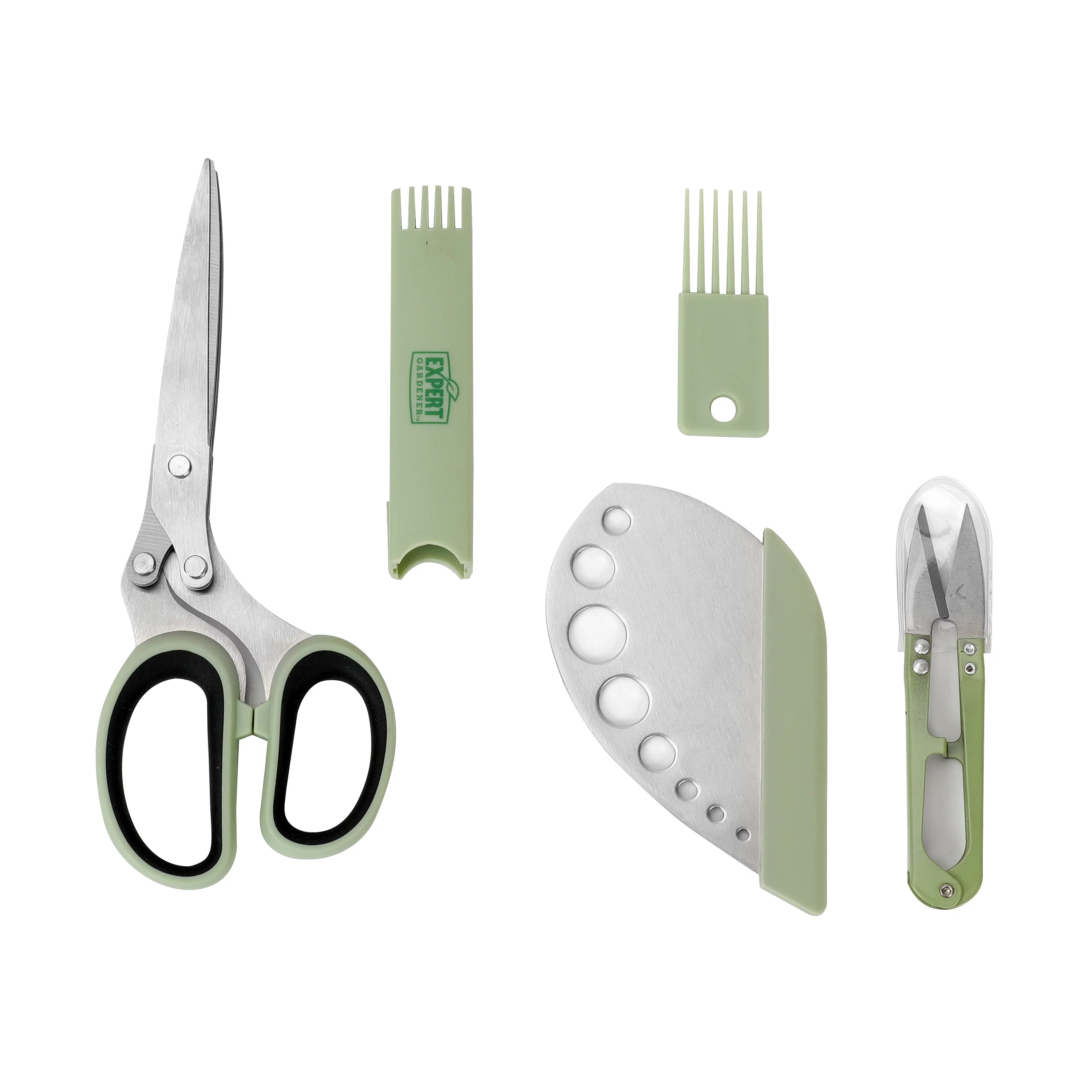 Expert Gardener Herb Tools Set, 9-Piece, New, Green