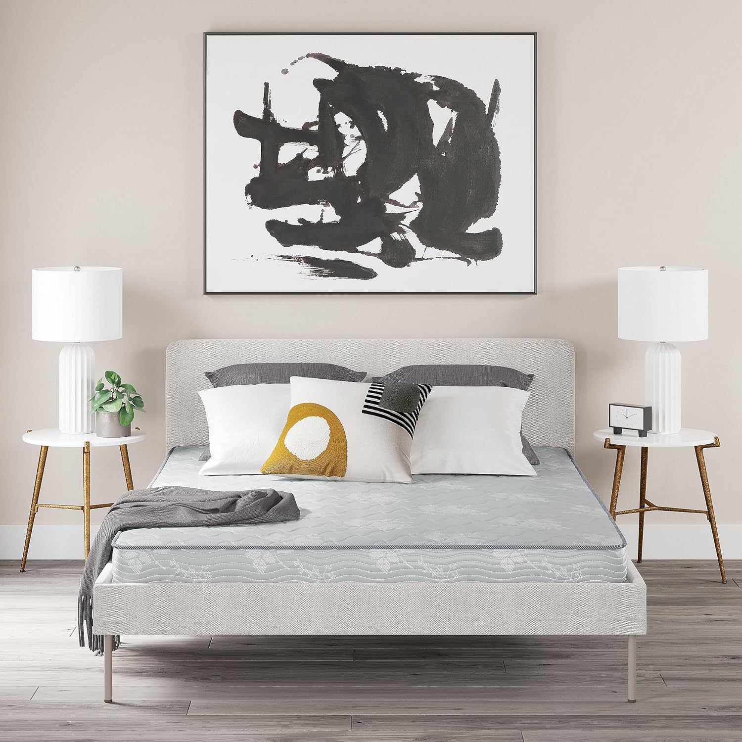 YUMIAO Full Size Bonnell 6 Inch Firm Innerspring Mattress with Support Base Foam