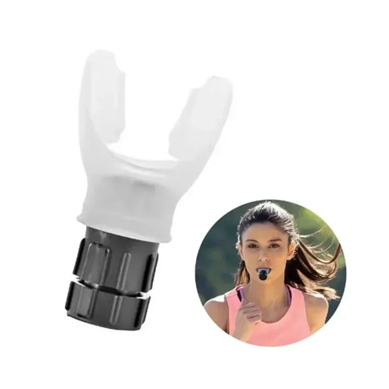 Silicone Breathing Fitness Exercise Equipment Portable Throat Adjustable Resistance Breathing Exercise Device