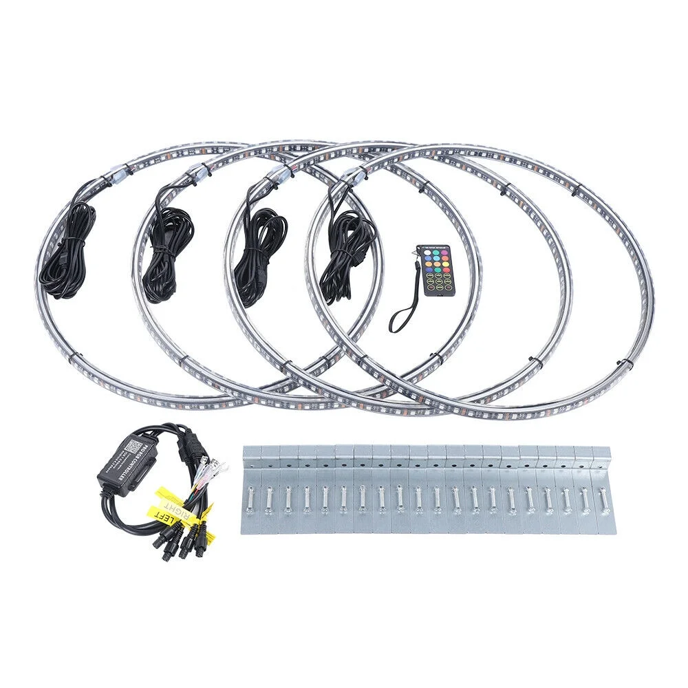 LED Double Row White RGB Color Chasing Flash Bluetooth 17.5