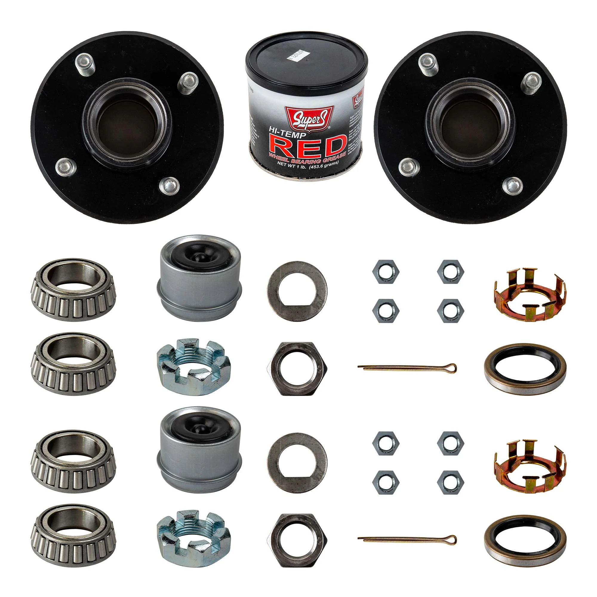 The Trailer Parts Outlet - 2000 lb Idler Trailer Axle Service Kit - 2k Capacity, 5x4.5 Bolt Pattern