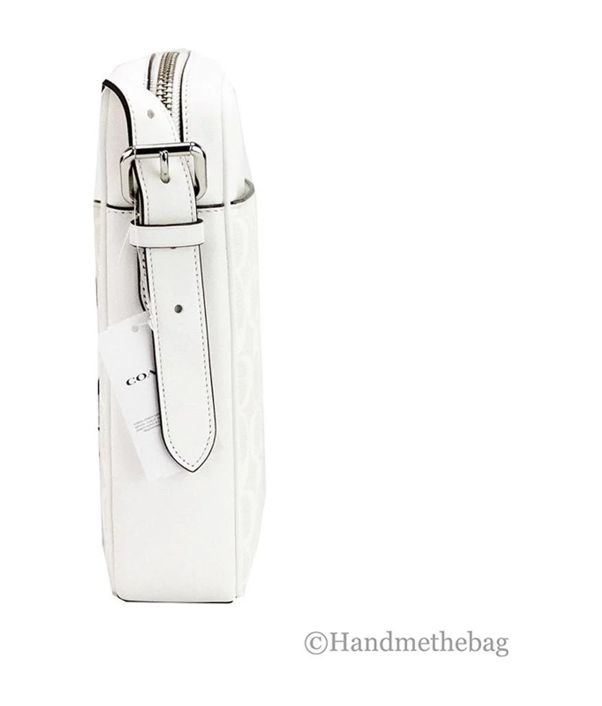 Coach (CH200) Hudson 21 Medium Chalk Trompe L'oeil Print Coated Canvas Handbag