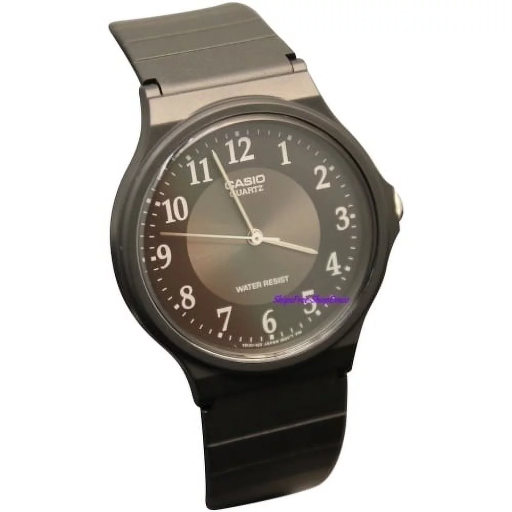Classic Analog Water Resistant Watch w/ Resin Band - MQ24 - 10 Styles