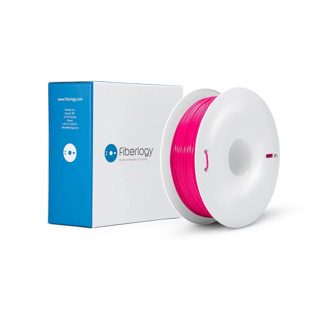 PLA+ Filament 1.75 mm, Fiberlogy Easy PLA , Pink 3D Printer Filament, 0.85 KG Spool, Dimensional Accuracy +/- 0.02 mm