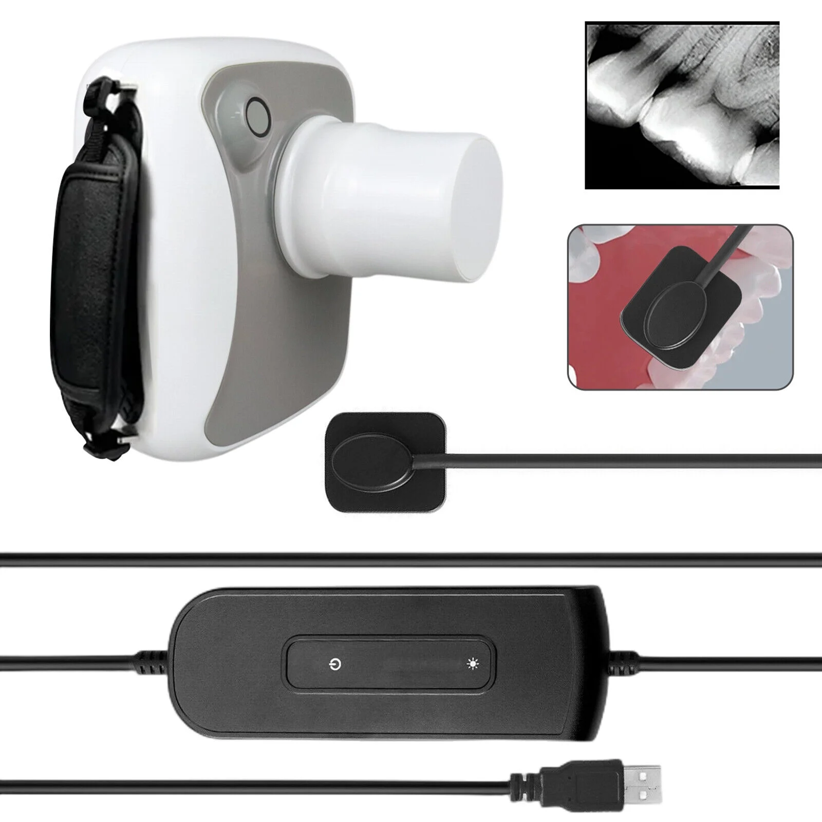 Dental Portable Digital X-ray Xray Machine + Digital Image RVG X-Ray Sensor 1.0
