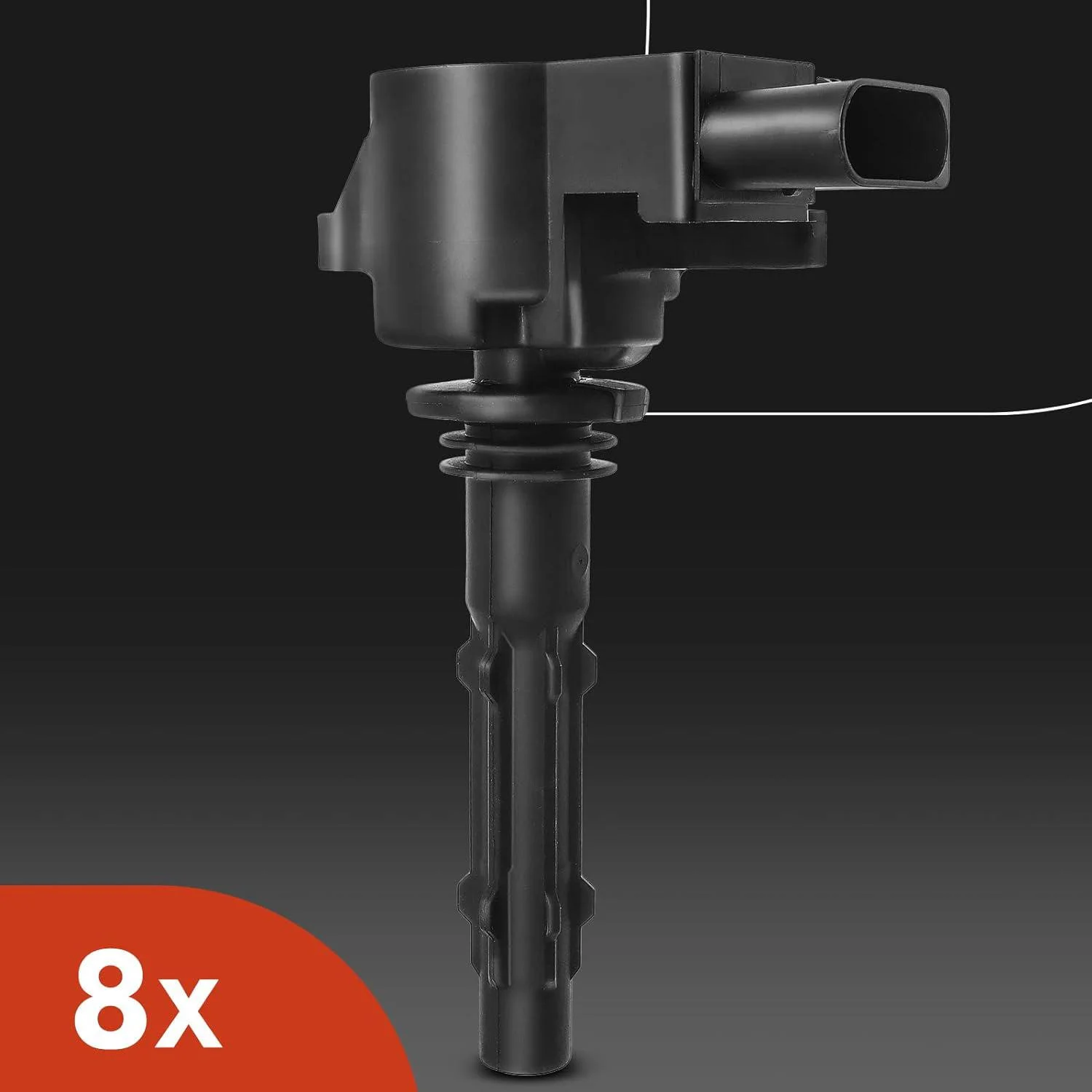 A-Premium Set of 8 Ignition Coil Pack and Iridium Spark Plugs Compatible with Mercedes-Benz CLS550 E550 S550 2007-2011 GL450 SL550 ML550 S450 CL550 CLK550 G550