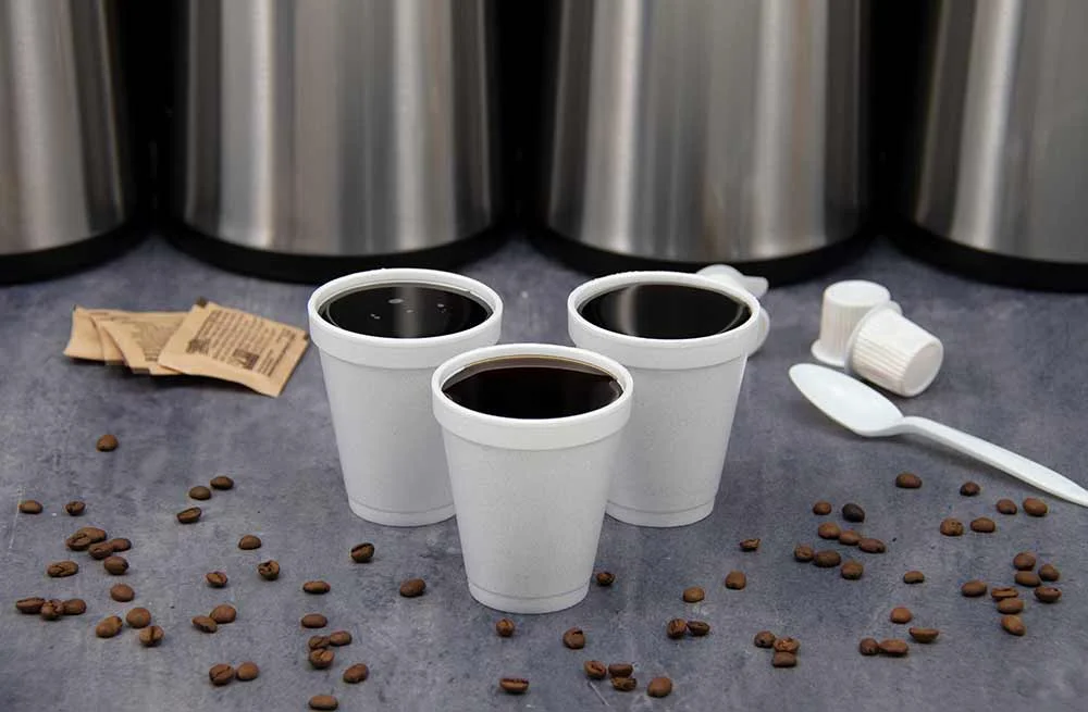 Dart Foam Cups, 6oz, White, 1000ct Case, Fits 6-series Lids, 6J6