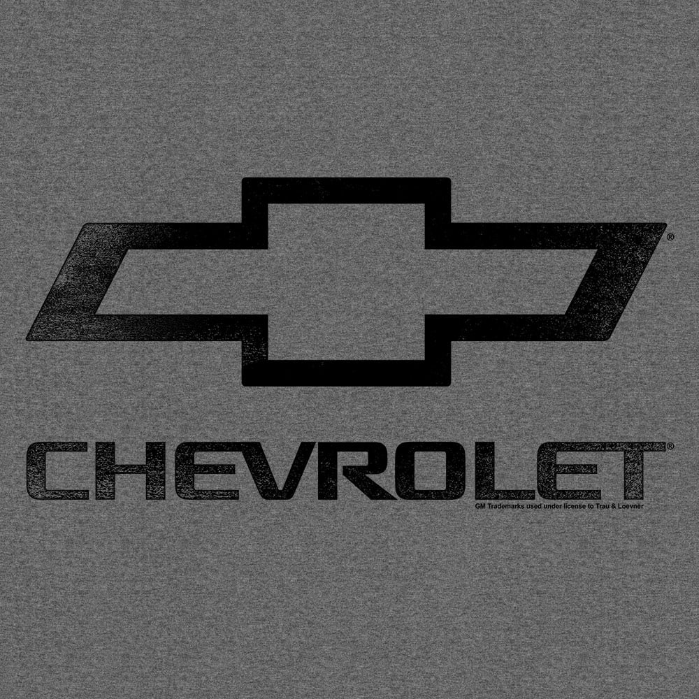 Tee Luv Men's Distressed Chevrolet Bowtie Car Logo Shirt (3XL)
