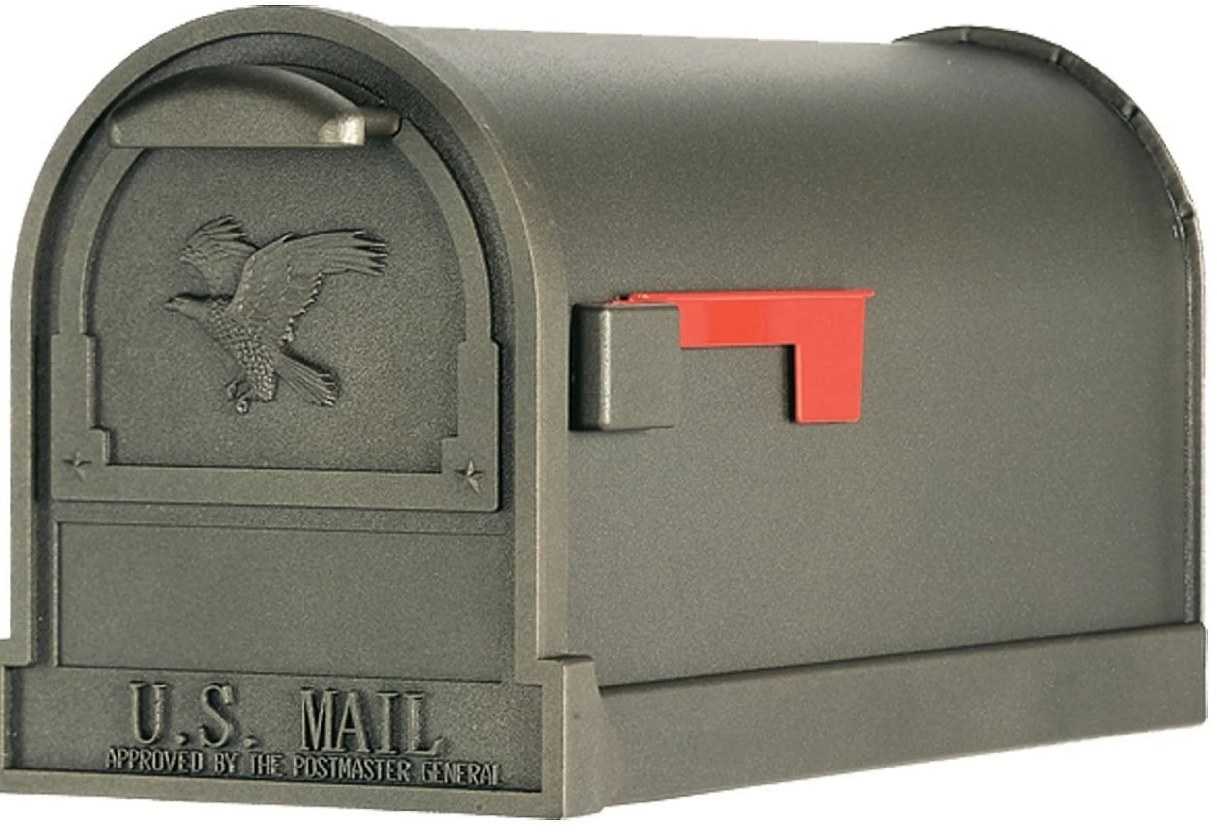 Gibraltar Mailboxes Arlington Large, Steel, Post-Mount Mailbox, Bronze, AR15T000