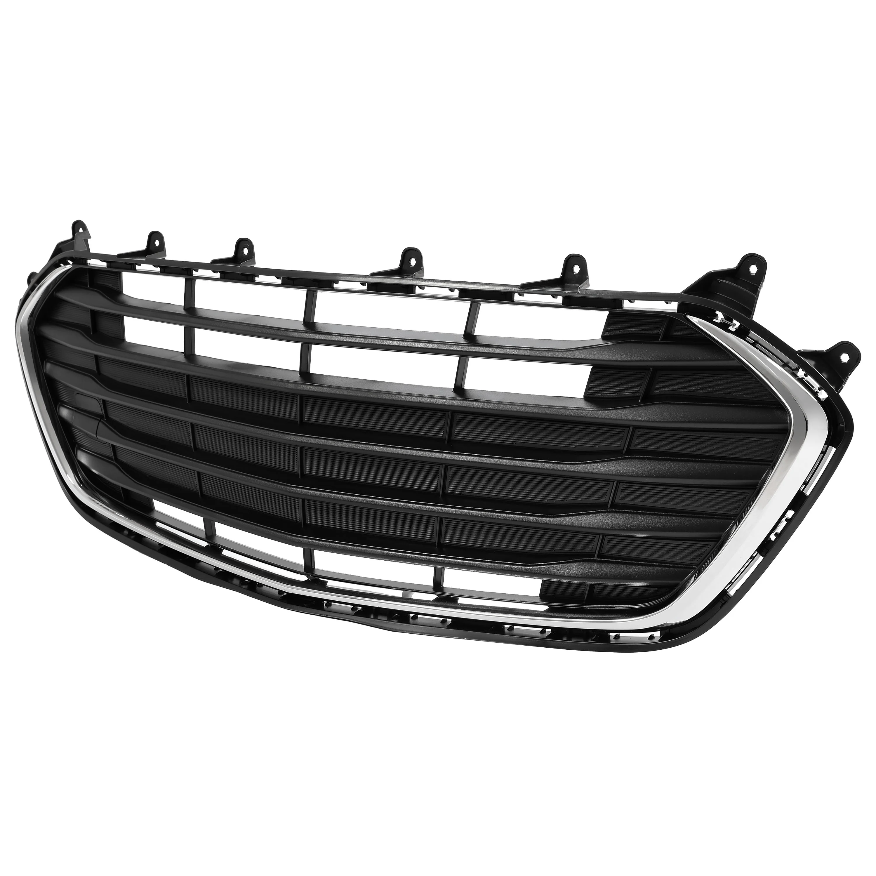 Kojem Front Bumper Lower Grille for 2017-2021 Chevy Chevrolet Trax Replacement for 42537706 42519611 Black Silvery
