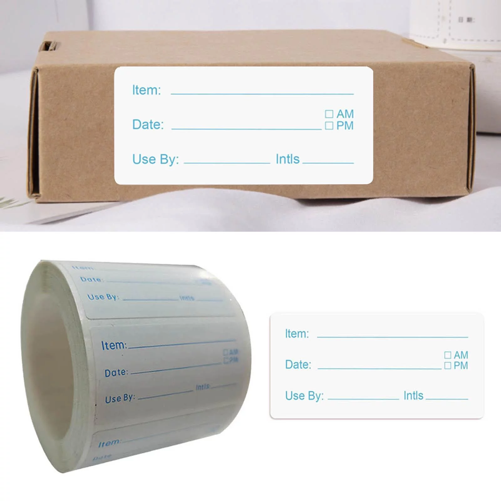 500 Pieces Food Freezer Labels Leaves No Residue Self-Adhesive Dissolvable