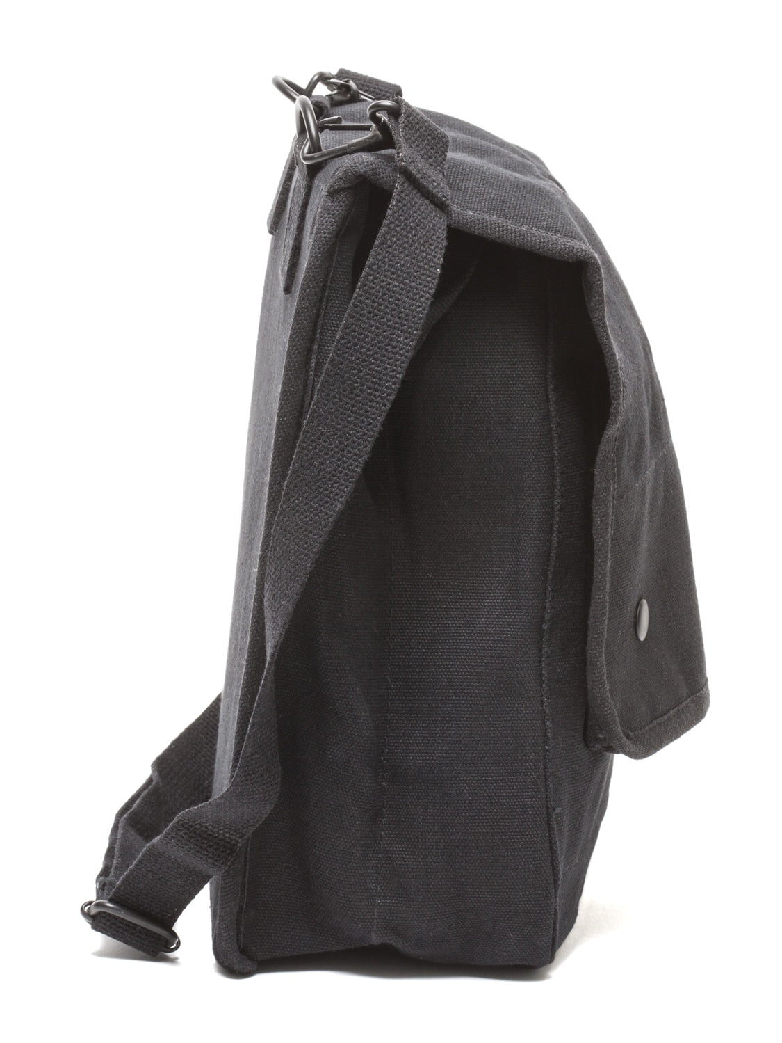 Dachshund Canvas Crossbody Travel Map Bag Case in Black