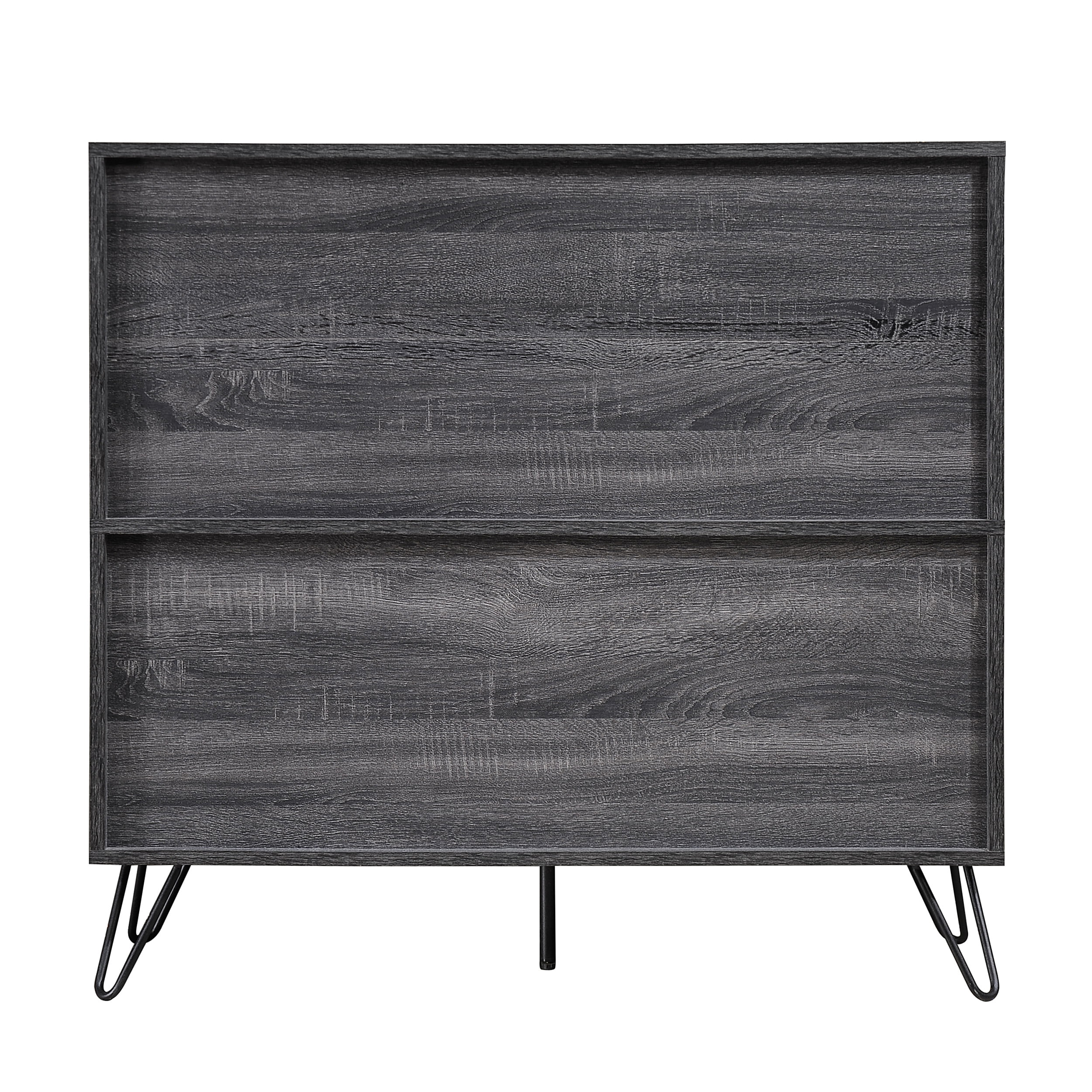 GDF Studio Julani Mid Century Faux Wood Wine & Bar Cabinet, Sonoma Grey Oak