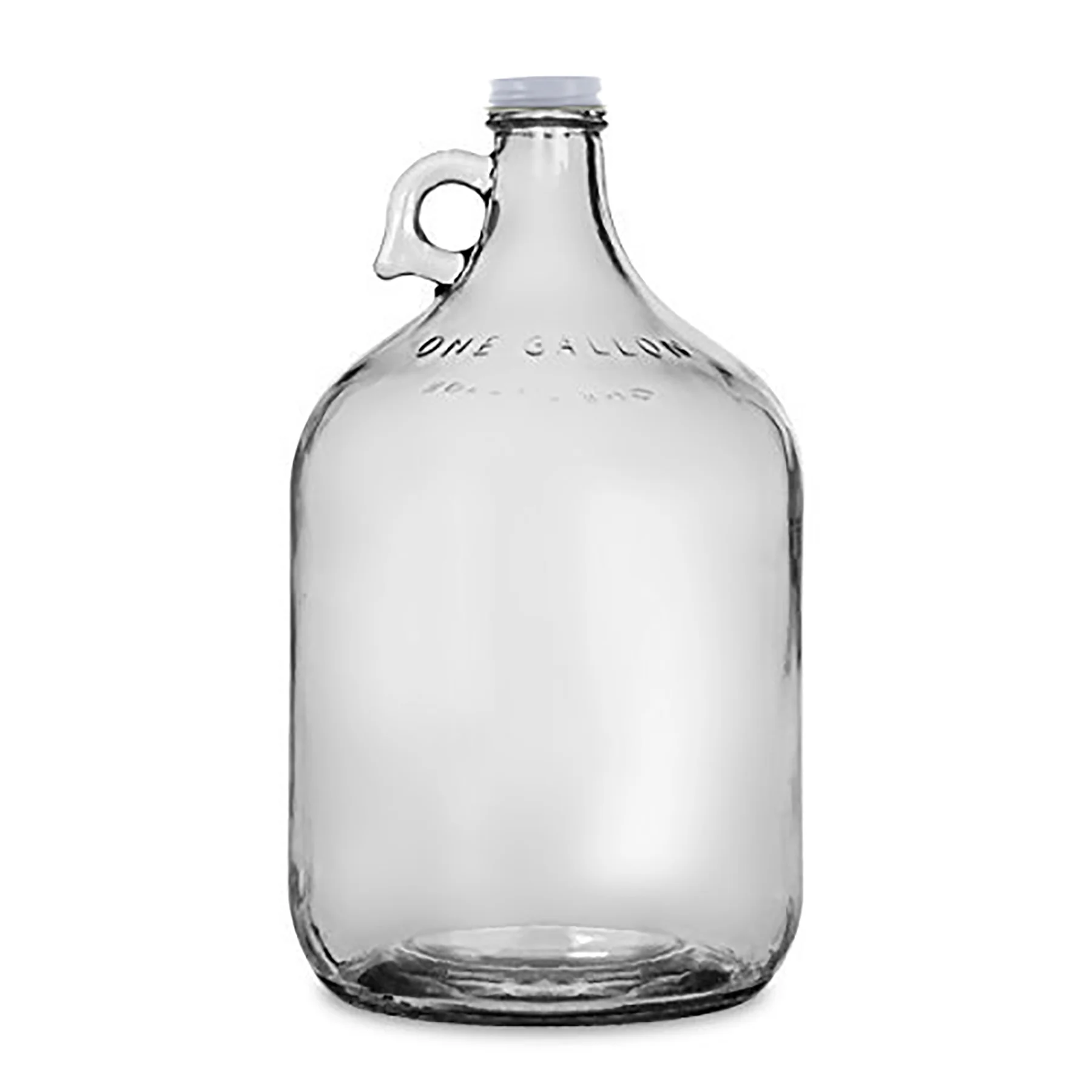 Home Brew Ohio One Gallon Glass Jug with 38mm Cap with Hole and Airlock Set of 4