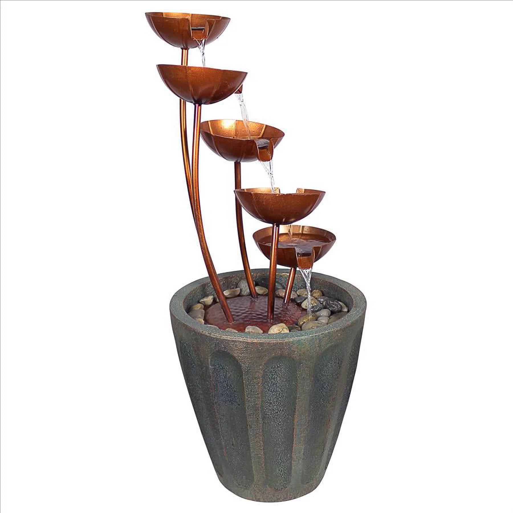 Design Toscano Copper Falls Cascading Garden Fountain