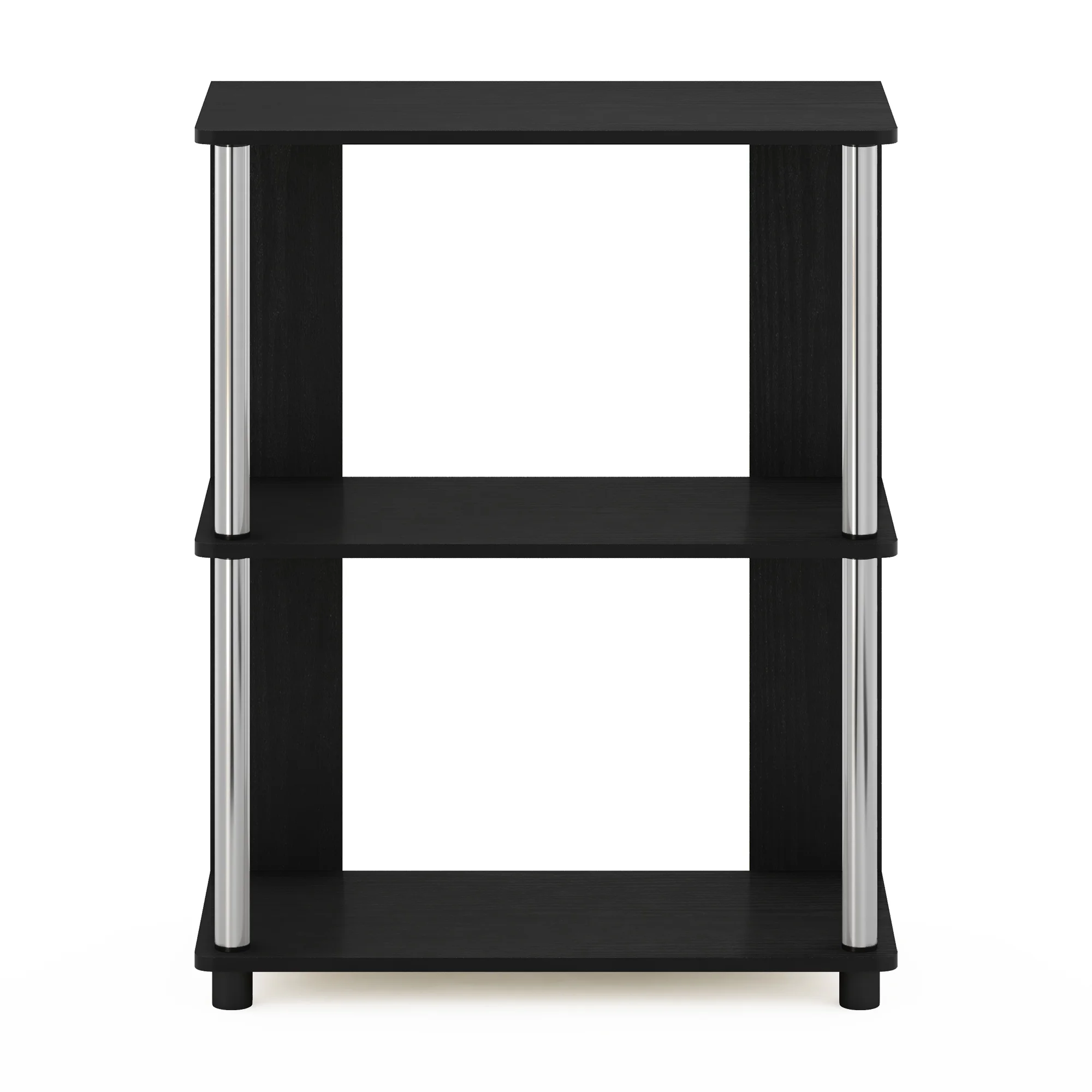 Furinno JAYA Simple Design Bookcase, Americano/Chrome