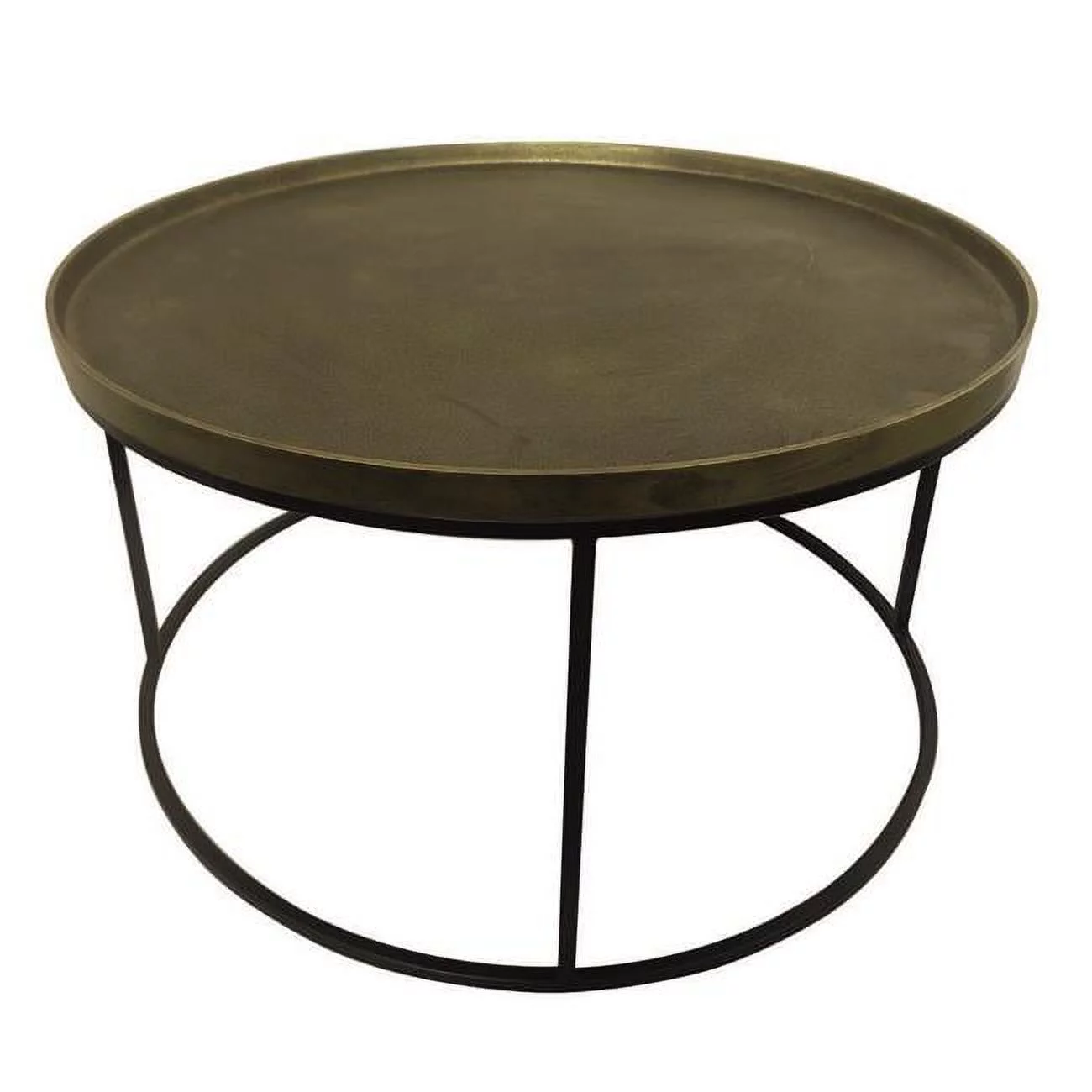 Noble House Lotus Metal Coffee Table - Round
