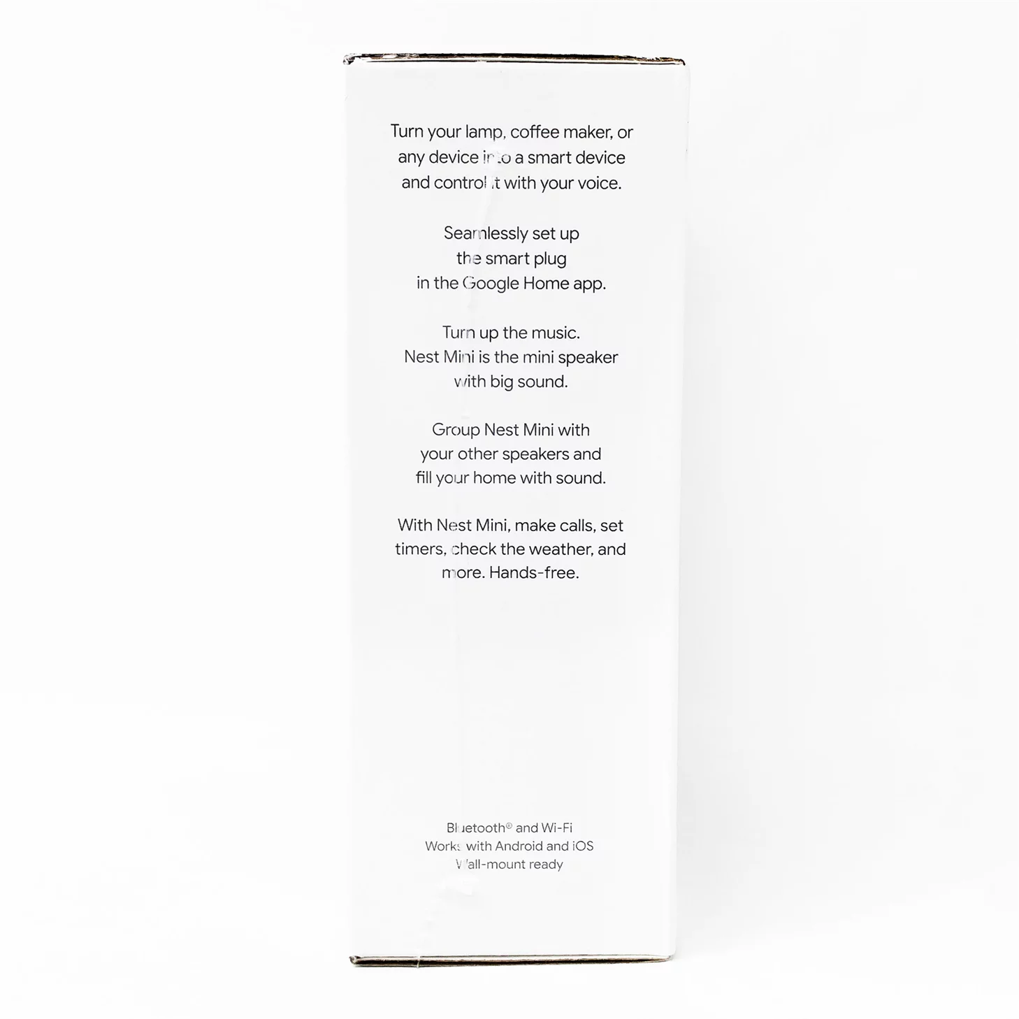 Google Nest Mini + Smart Plug 2nd Generation Smart Speaker - Snow