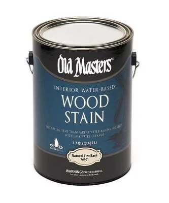 Old Masters Semi-Transparent Natural Tint Base Water-Based Latex Wood Stain 1 gal (Pack of 2).