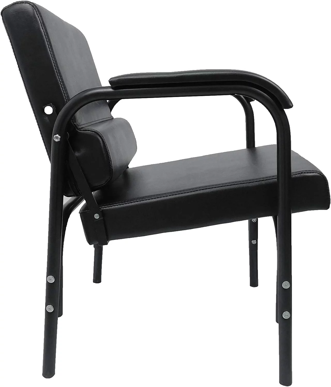 Shampoo Chair For Beauty Salon Or Barber With Ultra -Back Lumbar Support With Extended Cushion Armrests TLC-216B-