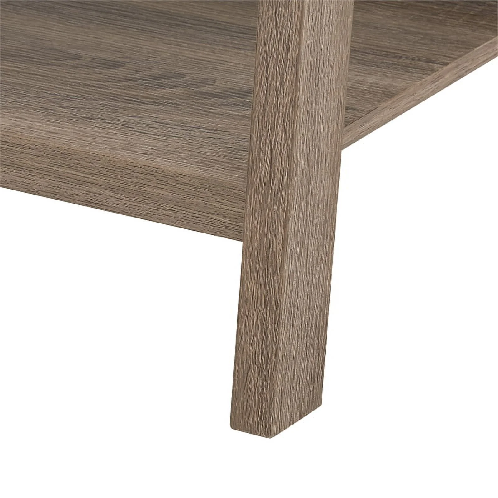 Home Square 2-Piece Set with Filing Cabinet and Five Shelf Ladder Bookcase