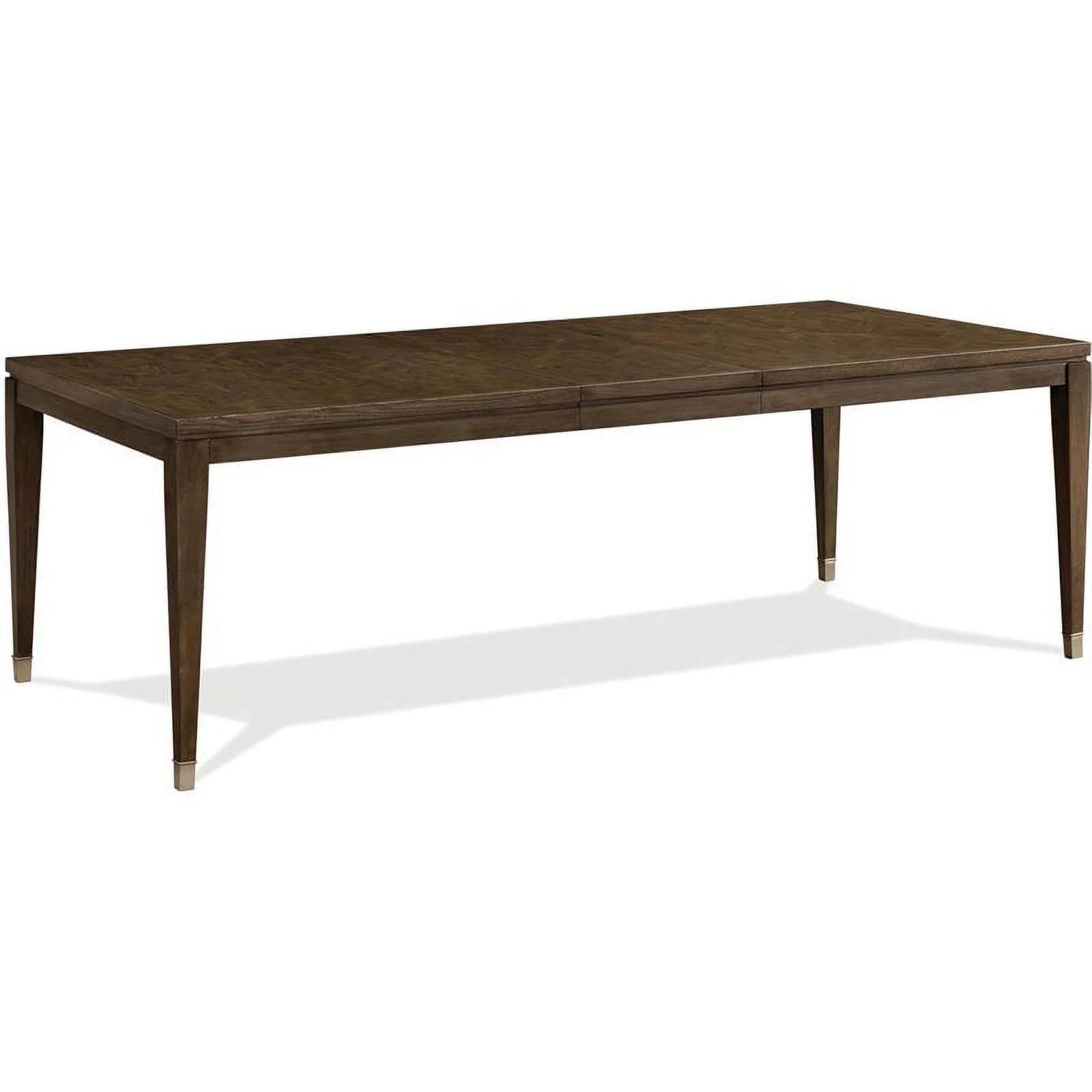 Riverside Furniture Monterey Wood Extendable Dining Table in Mink Brown