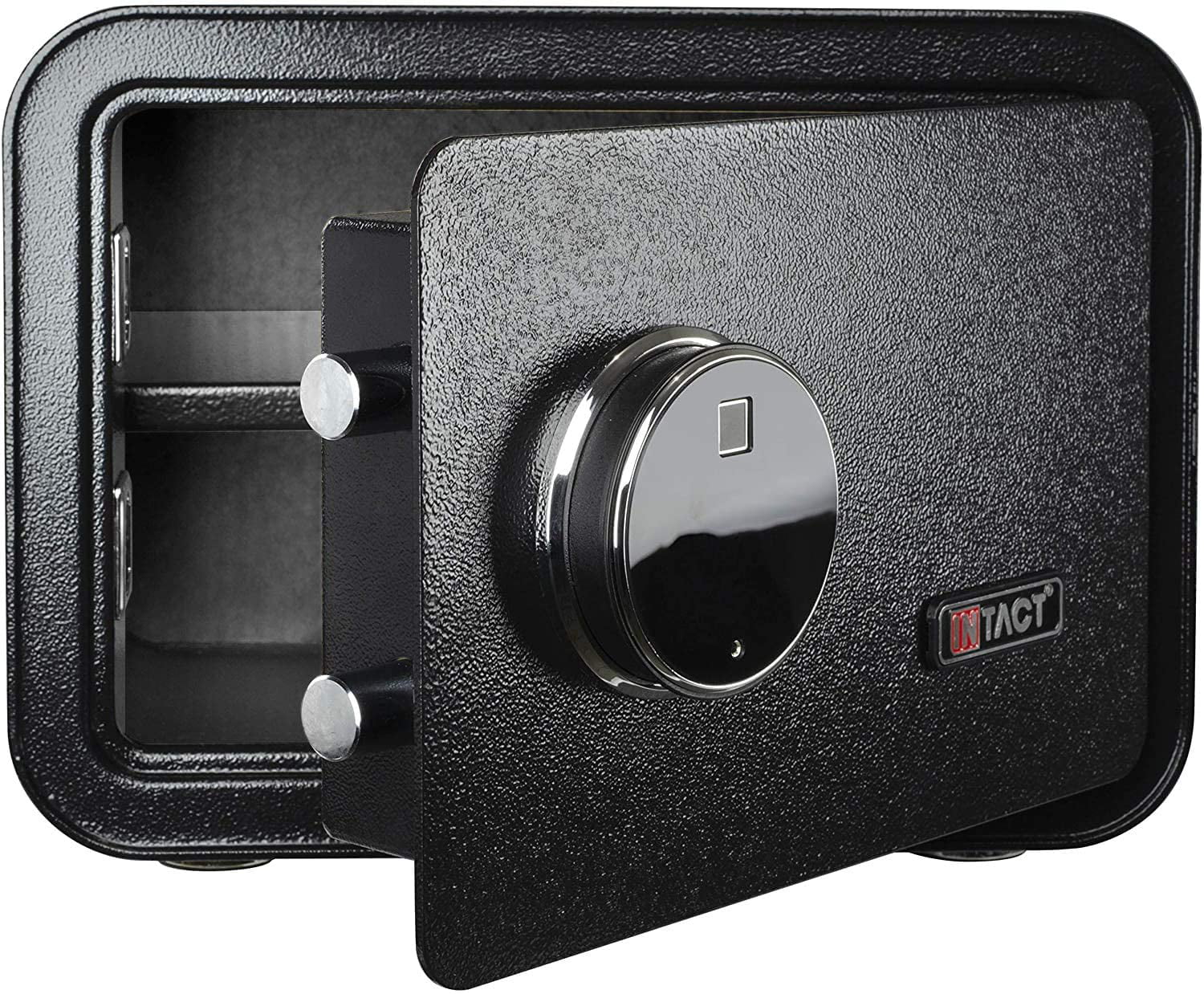 Intact Compact Quick Access Biometric Fingerprint Security & Gun Safe with Full Keypad Wide