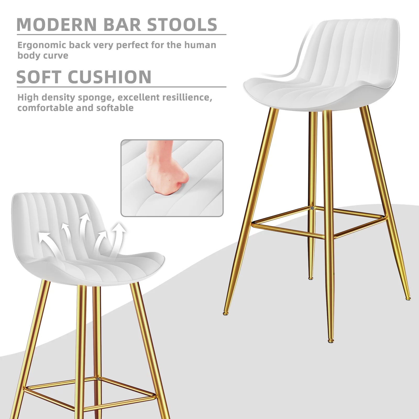 Homezeer Bar Stools Set of 2,  27