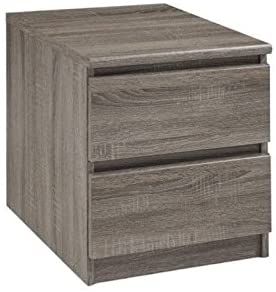 2 Drawer Nightstand in Truffle Gray