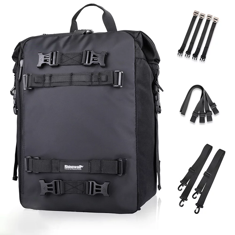 Rhinowalk Large Capacity Motorcycle Bag Waterproof Luggage Pack Multi-Function Motorbike Saddle Rack Trunk Luggage Bags