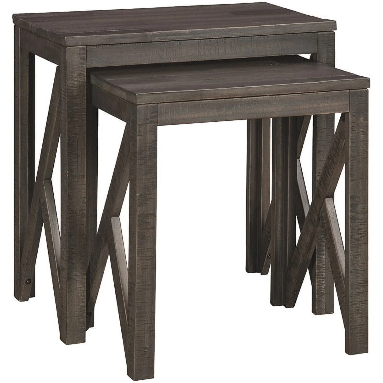 Bowery Hill 2 Piece Nesting End Table Set in Gary
