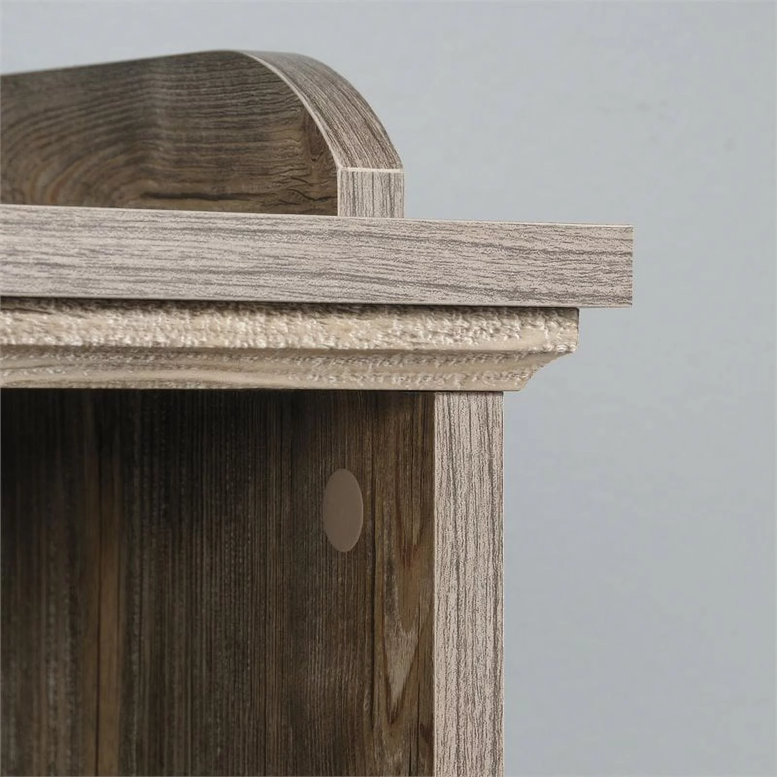 Pemberly Row 10-Cubby Engineered Wood Bookcase in Rustic Cedar/Brown