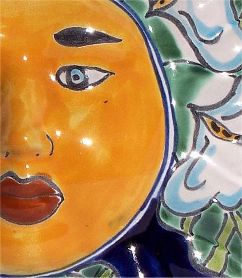Lily Small Talavera Ceramic Sun Face