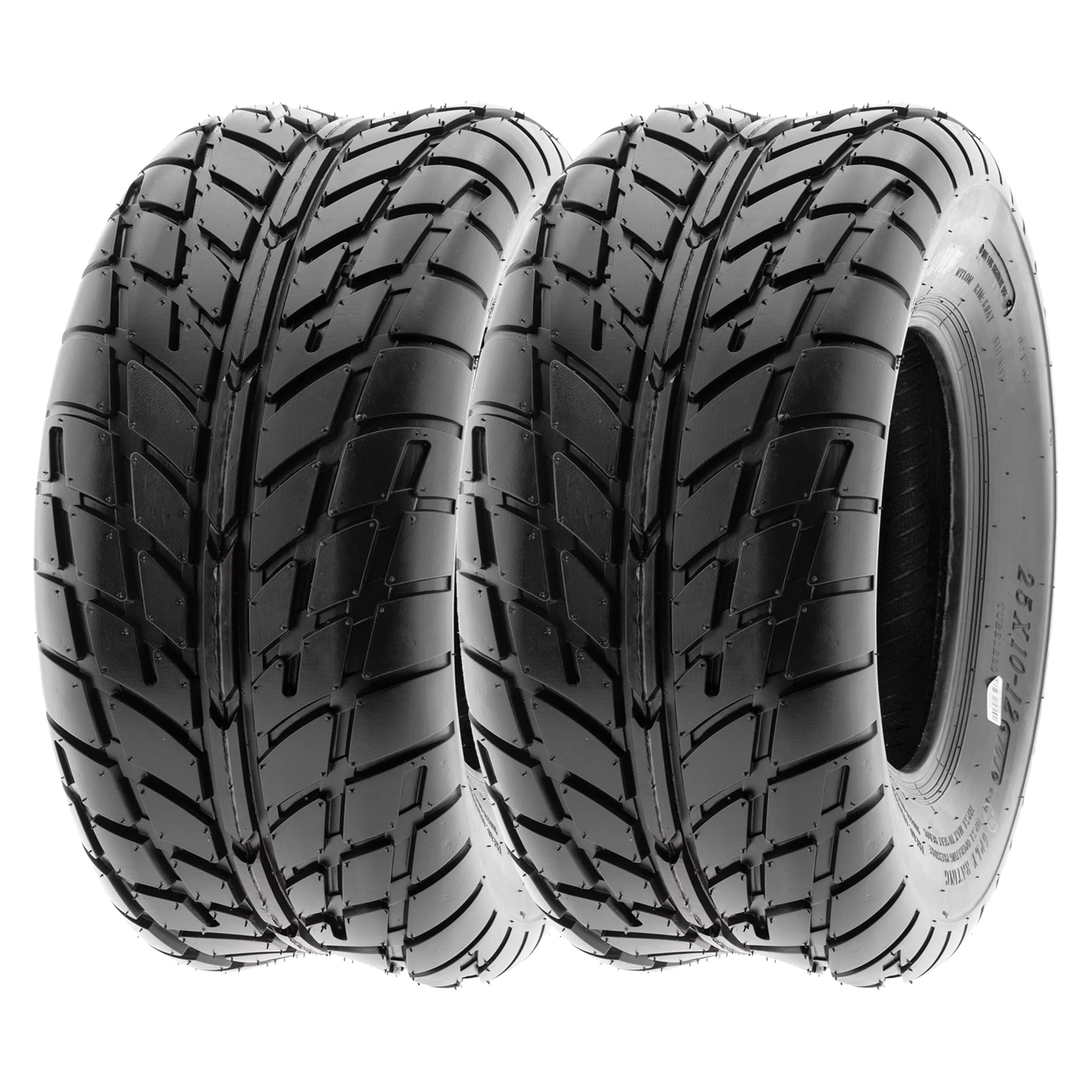 SunF All Terrain ATV UTV Sport Tires 25x10-12 25x10x12 6 PR A021 (Pair of 2)