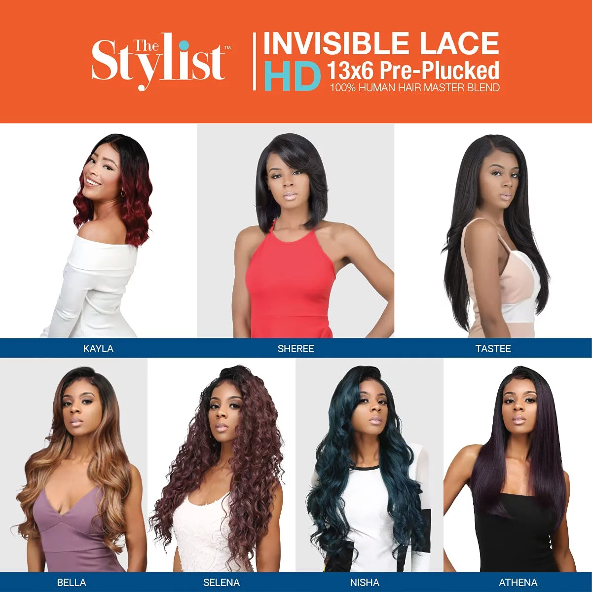 LACE Front Wig 13X6 Glueless Transparent Lace Frontal Bob Wigs Human Hair Blend Pre Plucked Lace Heat Friendly Synthetic Wig - Sheree (12 Inch (Brown Lace), MOP1B/BLONDE)