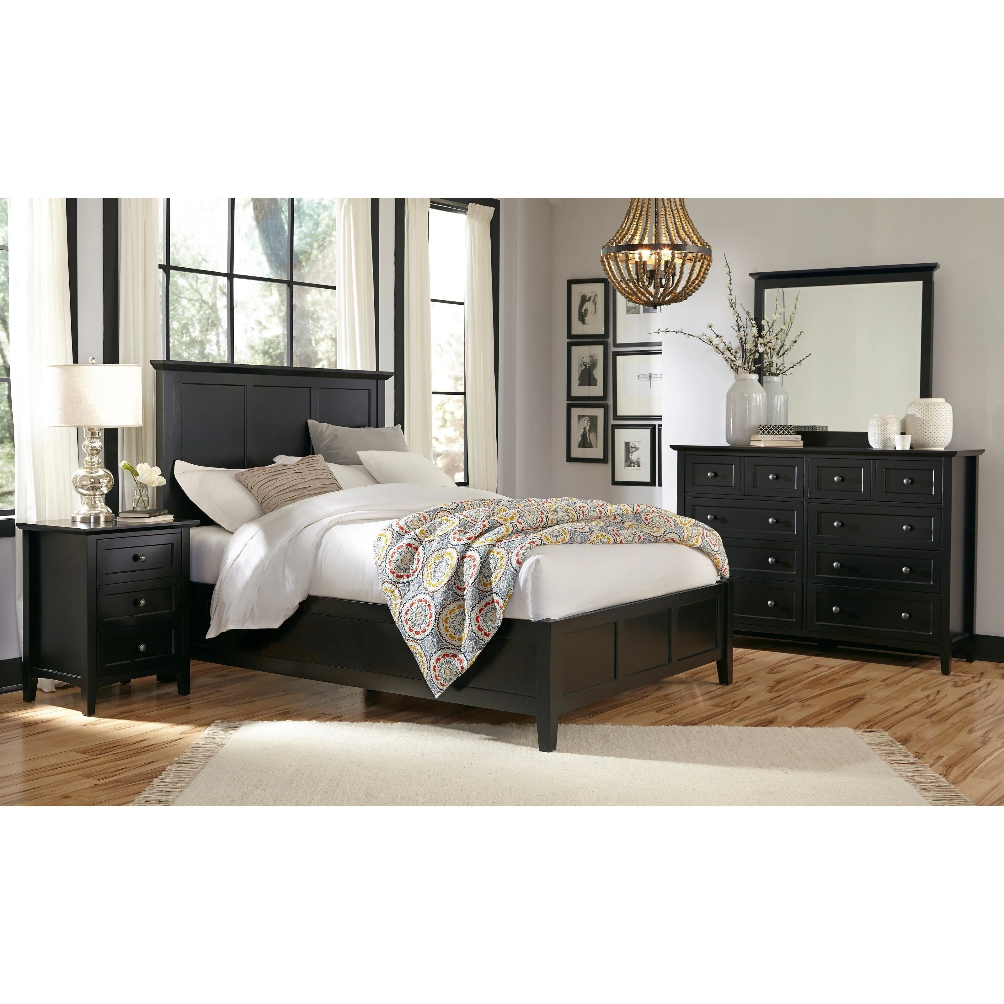 Pantego Shaker Nightstand in Black Mahogany