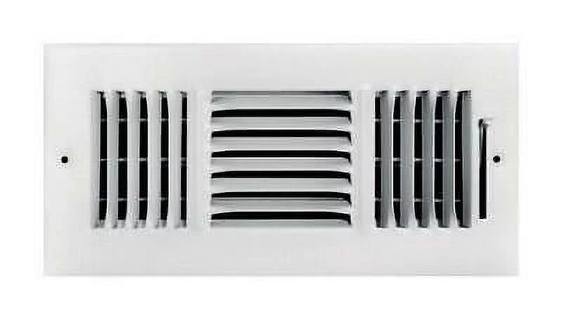 2PK Tru Aire 4 in. H x 12 in. W 3-Way Powder Coat White Steel Wall/Ceiling Register