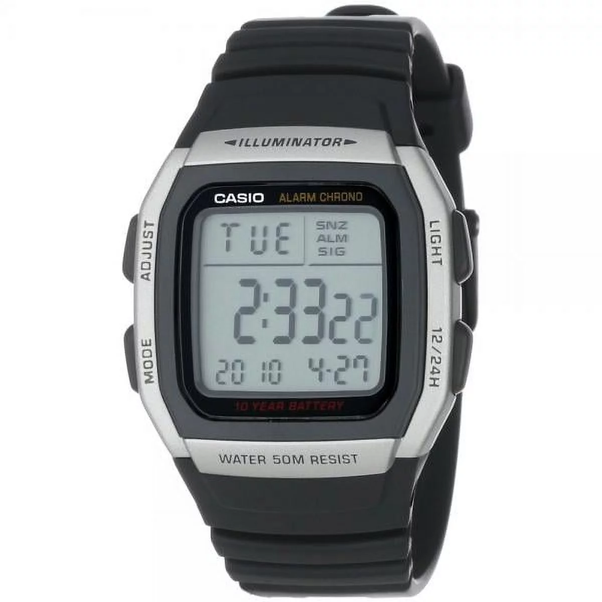 Men's W96H-1AV Sport Watch with Black Band