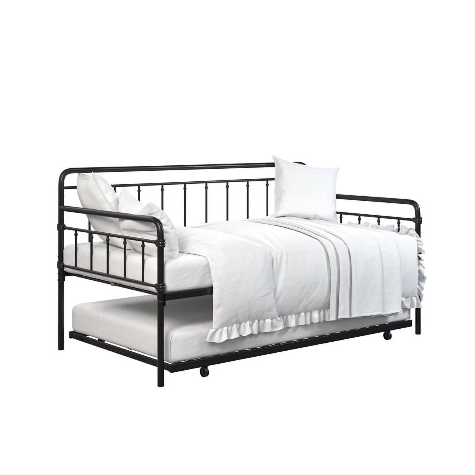 DHP Winston Metal Daybed/Trundle Twin in Black