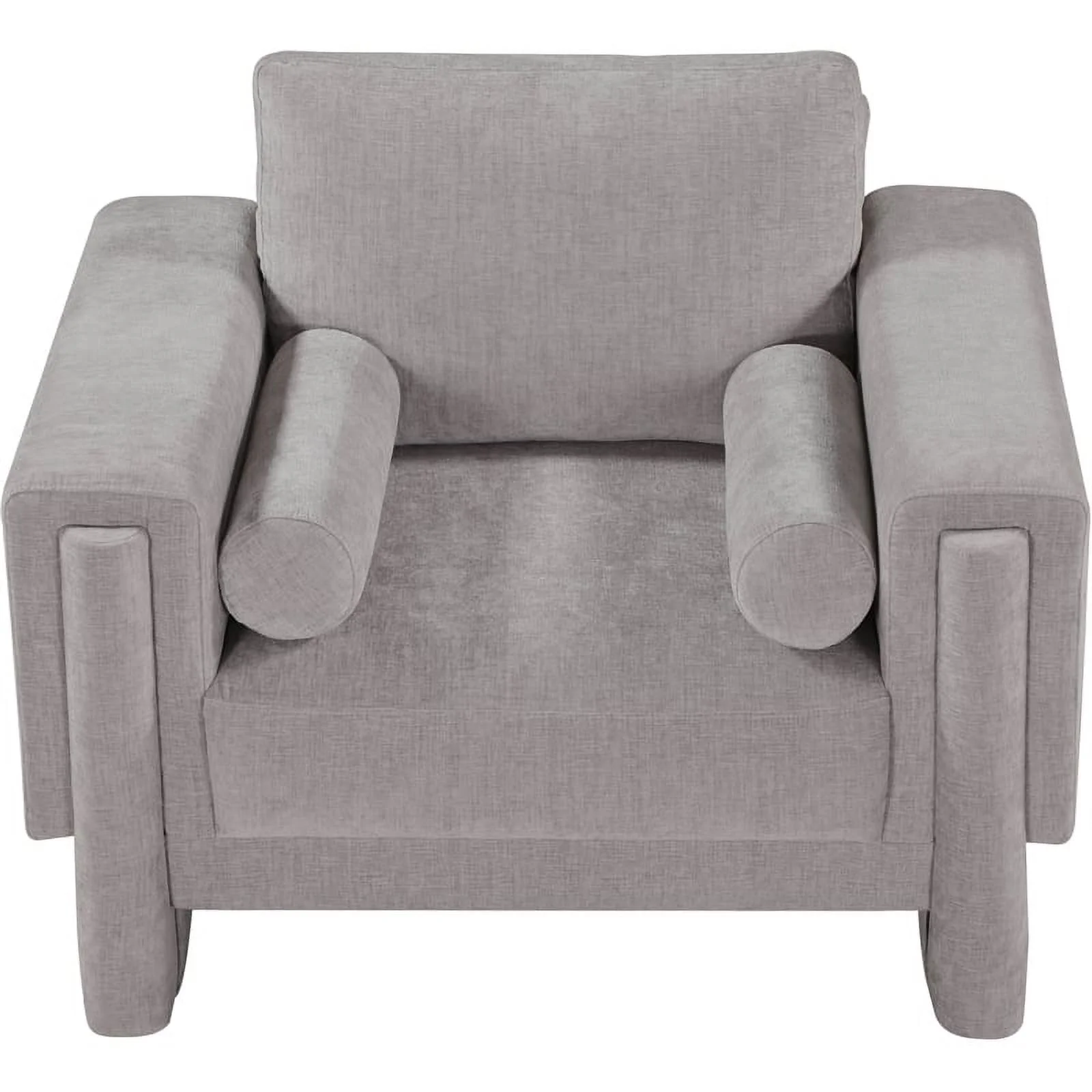 Meridian Furniture Madeline Grey Chenille Fabric Chair