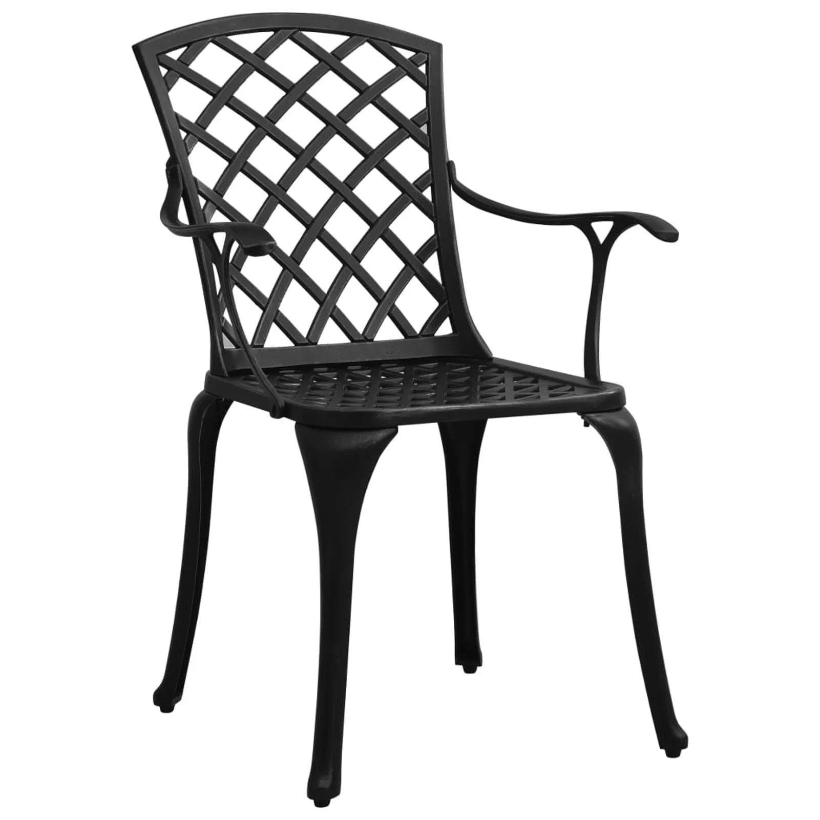 Suzicca 3 Piece Bistro Set Cast Aluminum Black