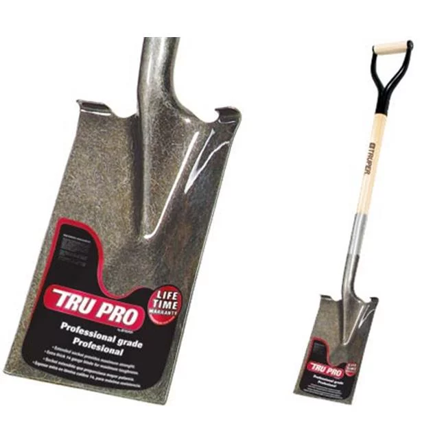 Truper Tools Tru-Pro Garden Spade With Wood D - Handle